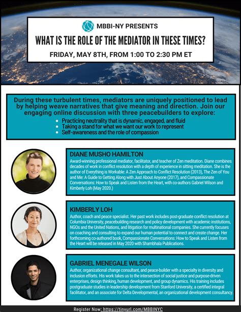 MBBI-NY Event: What is the Role of the Mediator in these Times? - Mediators Beyond Borders ...