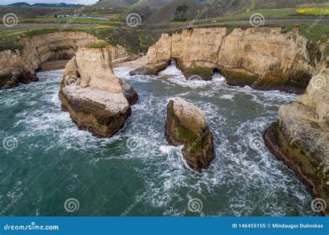 Shark Fin Cove Beach stock image. Image of scenic, people - 146455155