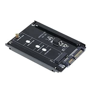 Tomtopp Black Metal Cased CY B+M Socket 2 M.2 NGFF (SATA) SSD to 2.5 ...