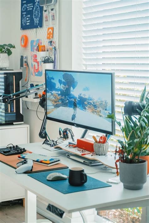 Image result for Computer Desk Set Up