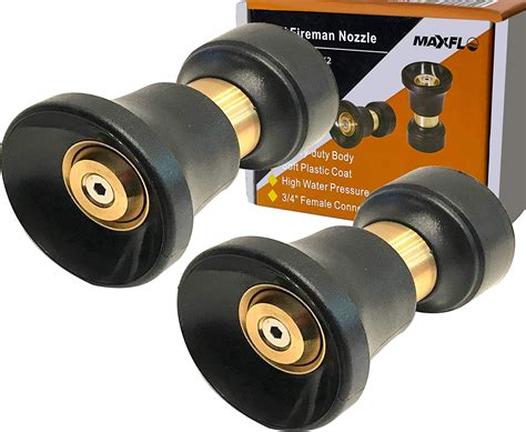 Amazon.com : Fireman Style Hose Nozzle 2 Pack Combo | Heavy Duty Hose ...