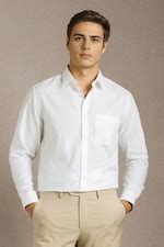 Buy Men White Textured Full Sleeves Formal Shirt Online - 40006340 ...