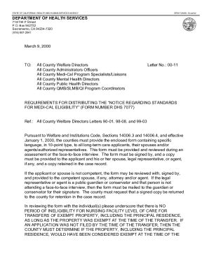 Fillable Online REQUIREMENTS FOR DISTRIBUTING THE NOTICE REGARDING ...