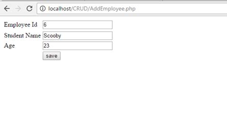 CRUD operation in PHP with MySQL | Maria Academy