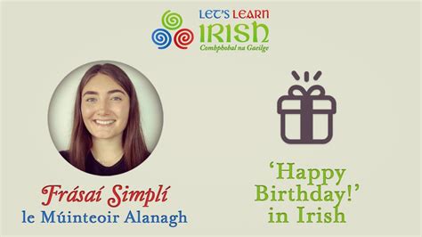 How to say "Happy Birthday" in Irish - YouTube