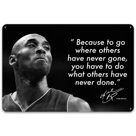 Buy Kobe Bryant Inspirational Metal Wall Art • Mamba Mentality Quote ...