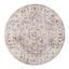 Honeybloom Jaden Medallion Neutral Round Rug Area Rug | At Home