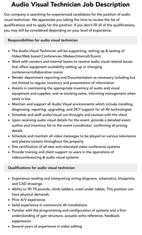 Image result for Audio Visual Engineer