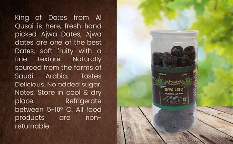 Al Qusai Ajwa Dates, Saudi Arabia (Ajwa 500g Tin) : Amazon.in: Grocery ...