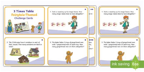 3 Times Table Differentiated Themed Challenge Cards - Twinkl