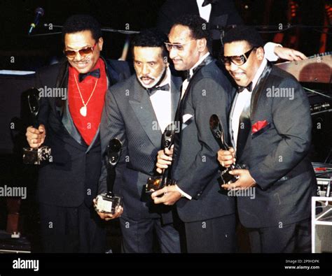 **FILE ** This Jan. 1990 file photo shows the "Four Tops" in New York. Left to right: Renaldo ...
