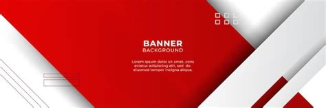 Abstract red banner background design template vector illustration with ...