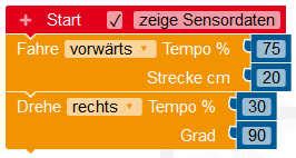 Image result for Open Roberta Tutorial Deutsch Sensor