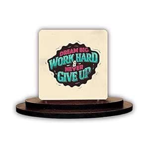 Buy SIGNOOGLE Printed Dream Big Work Hard Never Give Up Quotes Wooden ...