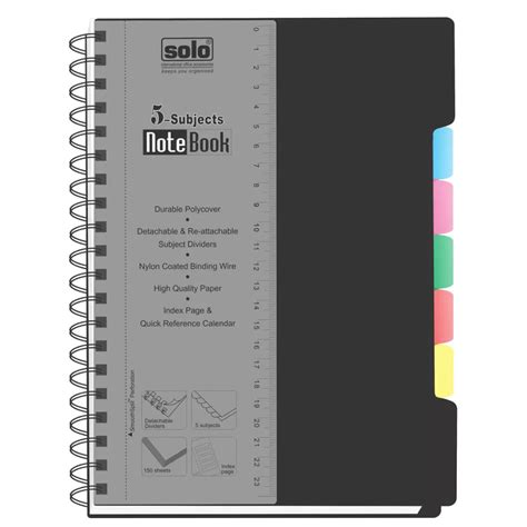 Five Subject Notebook