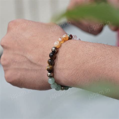 Dhanlabh Band with Pyrite, Tiger Eye, Citrine, Aventurine, Sphatik & J ...