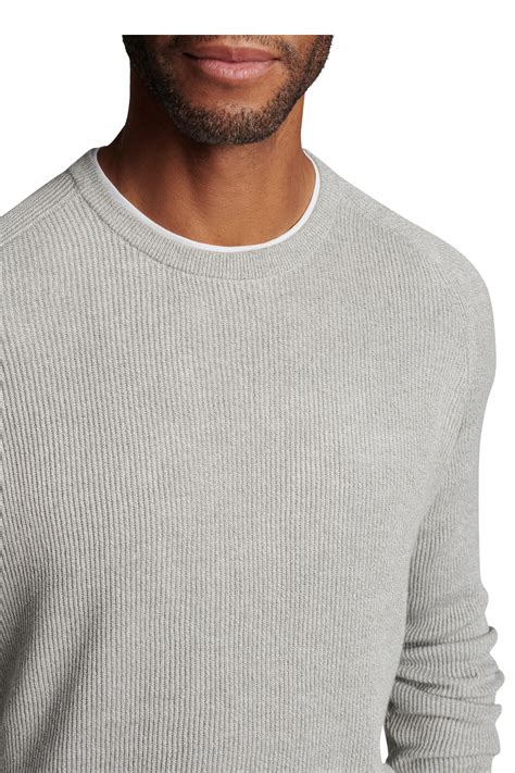 Peter Millar - Jupiter British Gray English Ribbed Sweater