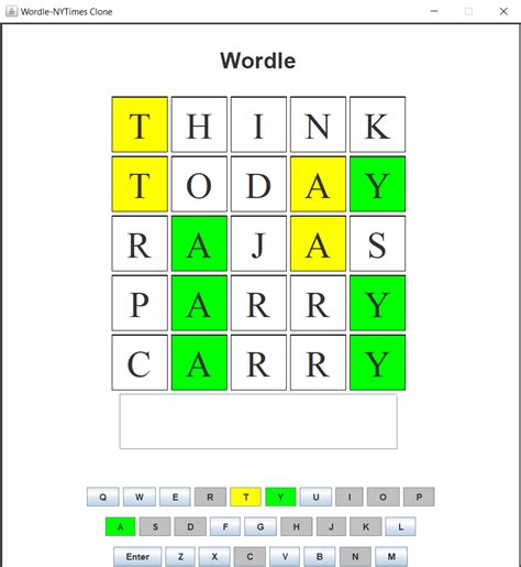 Image result for Game Wordle in Java