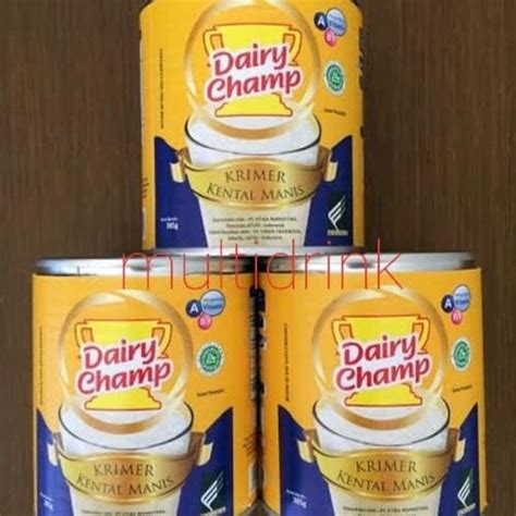 Jual susu kental manis dairy champ/susu kaleng/susu kental manis/milk ...