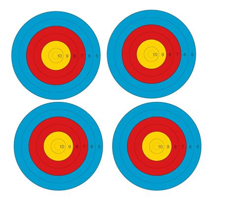 Buy Four in One Archery Targets Face 122 cm | Bow and Arrow Targets for ...