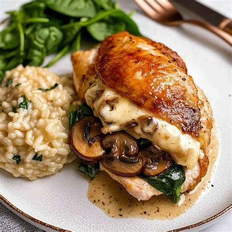 Mushroom Stuffed Chicken Breast: Easy & Delicious Recipe