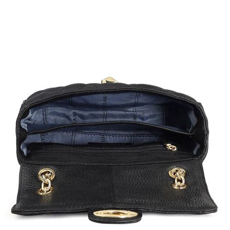 Small Quilting Leather Shoulder Bag - Black – Da Milano