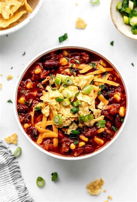High Protein Taco Soup - Haute & Healthy Living