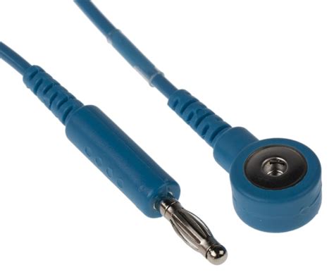 RS PRO | RS PRO ESD Grounding Wrist Strap & Cord Set With 4 mm Stud ...