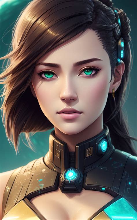 Download wallpaper girl, fantasy, art, cyberpunk, digital art, fantasy ...