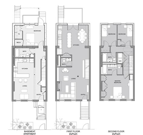 English Row House Floor Plan