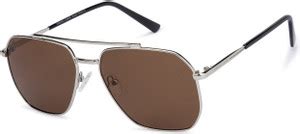 Buy VINCENT CHASE by Lenskart Rectangular Sunglasses Brown For Men ...