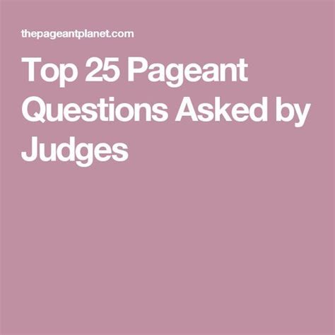 Image result for Pageant Questions