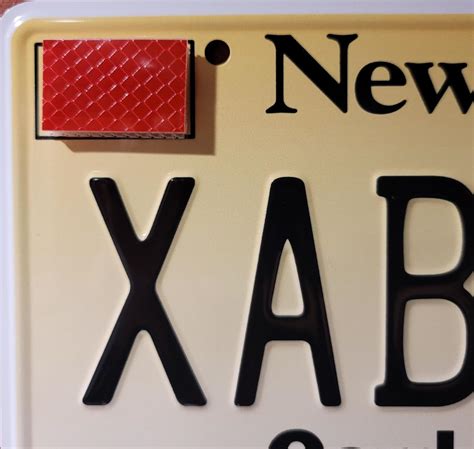 Amazon.com: Generic New Jersey NJ GDL License Plate Refective Red Decal ...