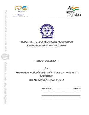 Fillable Online for Renovation work of shed roof in Transport Unit at ...