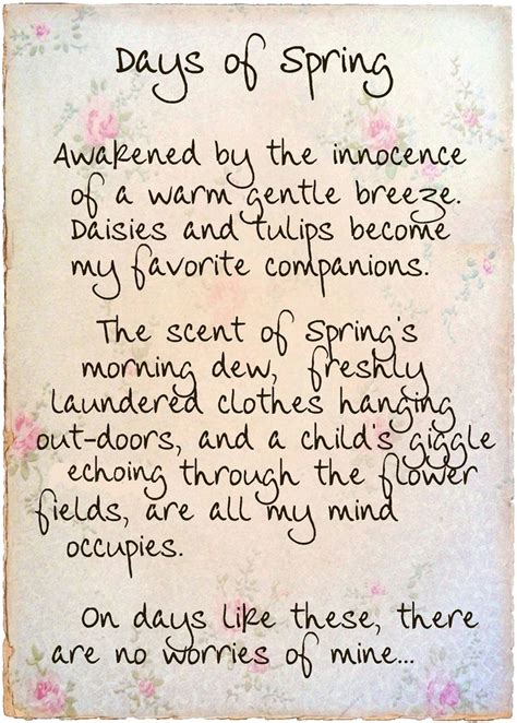 Image result for Springtime Poem