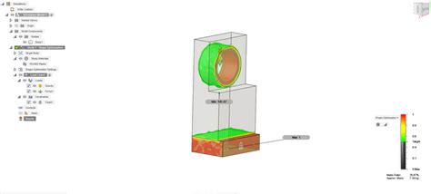 Fusion 360 Simulation Tutorial Shape Optiimization 的图像结果