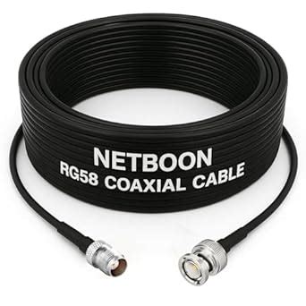 NETBOON RG58 Coaxial Cable Assembly with TNC Female to BNC Male ...
