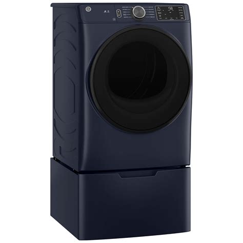 GE 28 in. 7.8 cu. ft. Smart Stackable Electric Dryer with Sanitize Cycle & Sensor Dry - Sapphire ... - P Cycle Sensor