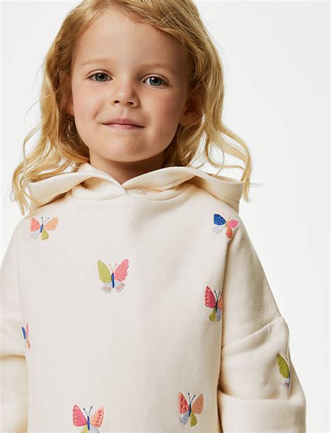 Buy Cotton Rich Butterfly Top & Bottom Outfit (2-8 Yrs) at Marks & Spencer