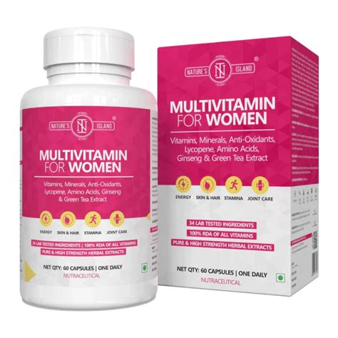 Buy Nature's Island Multivitamin For Women - 60 Capsules Online | NutriStar
