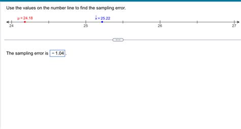 Image result for Sampling Error Number Line