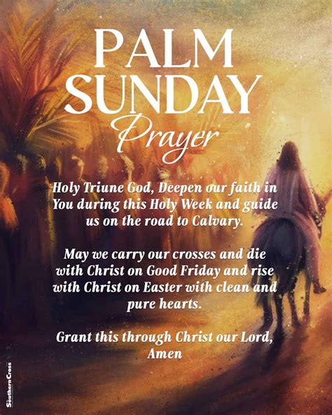 Palm Sunday Prayer - The Southern Cross