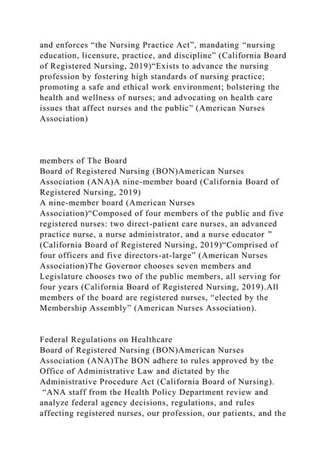 Boards of Nursing vs. Professional Nurse AssociationsWalden .docx