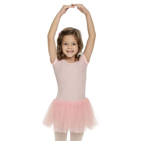 Short Sleeve Leotard Tutu Dress - IKAANYA