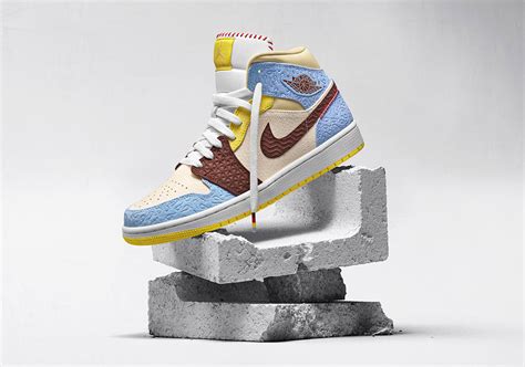 AIRJORDAN 1 MID MAISON CHATEAU ROUGE | macrosheet.in
