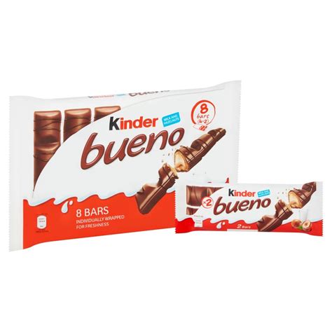 Buy Kinder Bueno Wafer Twin Bars, Chocolate Gift Pack, Milk Chocolate ...