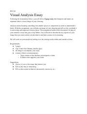 Image result for Visual Analysis Essay Format