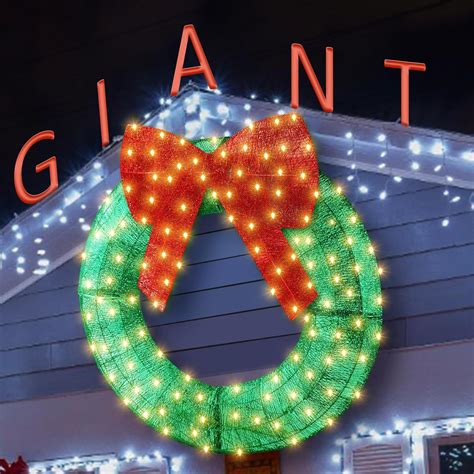 Amazon.com: Ceenna 2 Pieces 48 Inch Extra Large Metal Lighted Outdoor ...