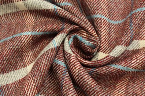 100 Pure New Wool Plaid Tweed Fabric DL66