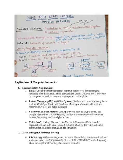 Topic 1 - about computer network introduction - Applications of ...